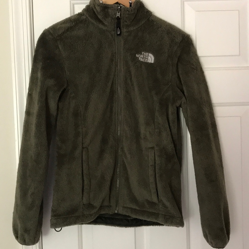 North Face dark green fleece
